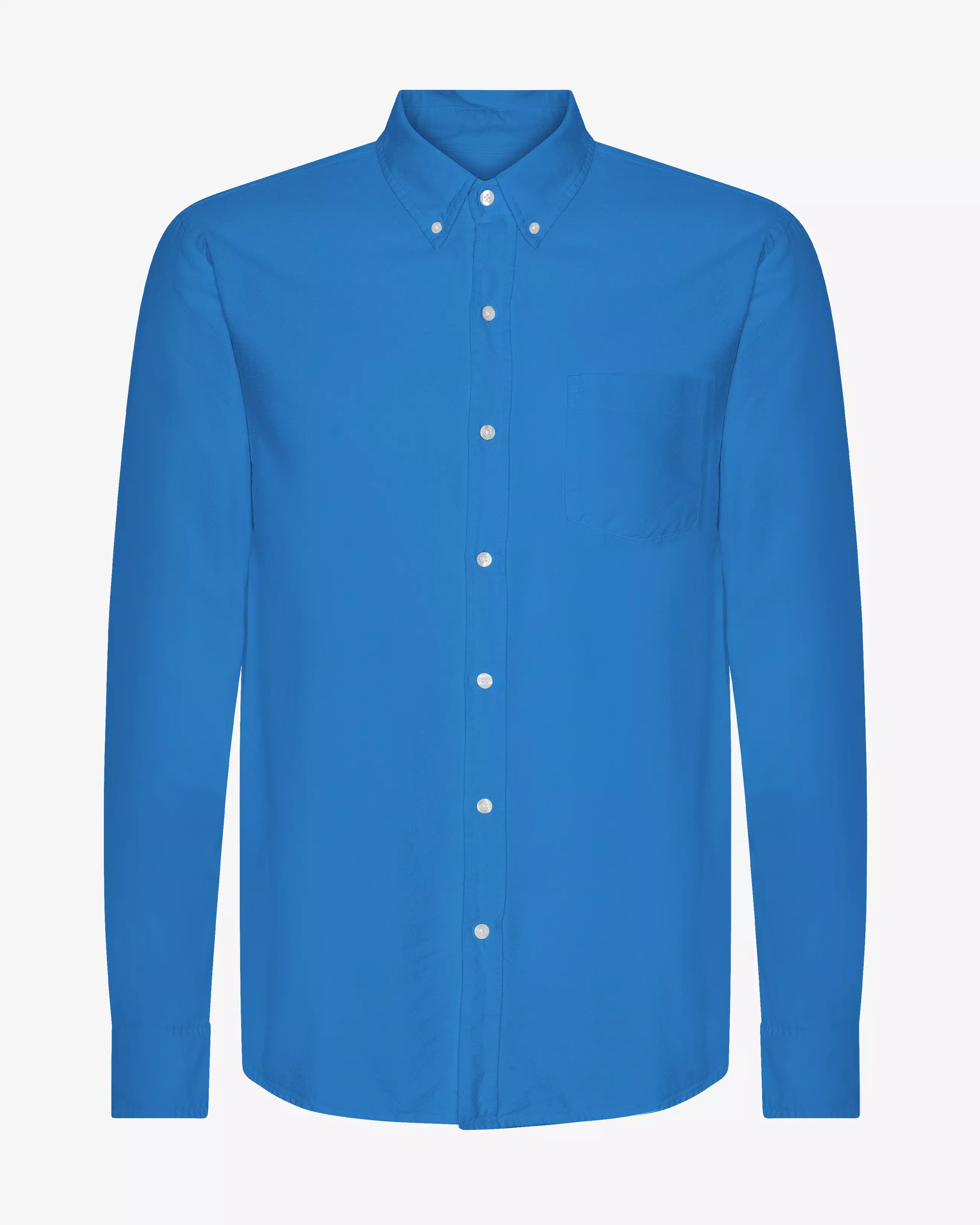 Colorful Standard Pacific Blue Organic Button-Down Shirt Hemd Herren blau